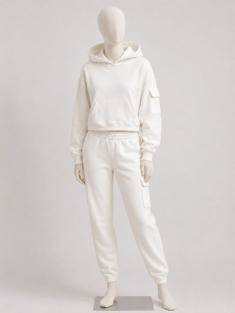 Z Supply Cream Hoodie & Jogger Set